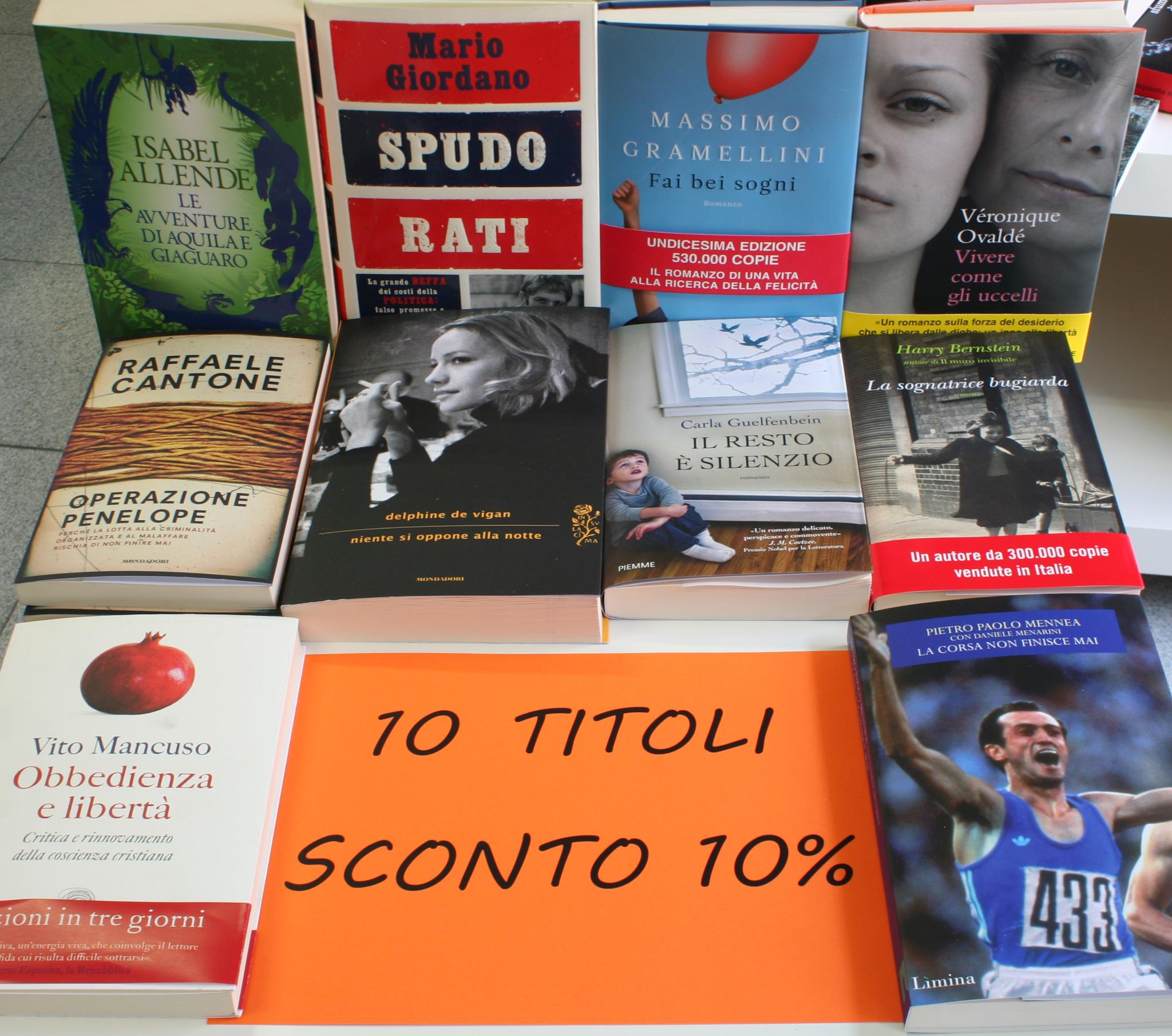 10 titoli con lo sconto del 10