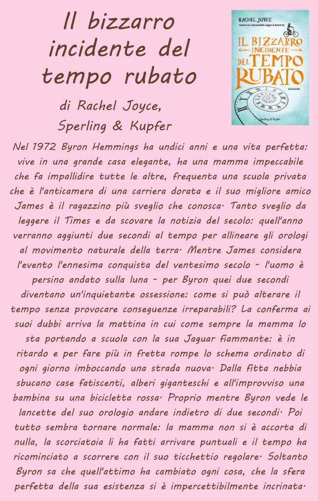 il bizzarro incidente del tempo rubato